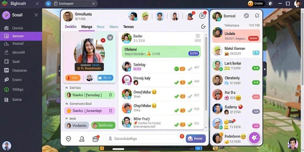 Tampilan utama game 4P4P dengan karakter menawan.