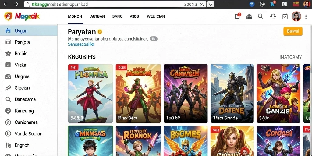 Tampilan utama aplikasi 9939 dengan grafik yang memukau.