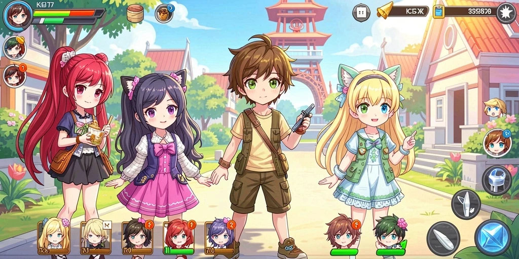 Screenshot menampilkan gameplay seru di level menengah.
