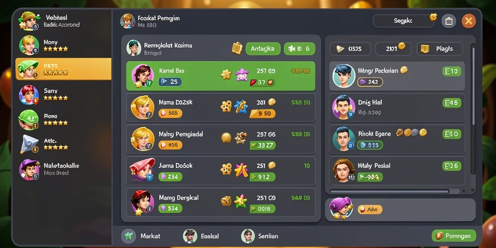 Screenshot menampilkan antarmuka utama GN777 yang menarik.