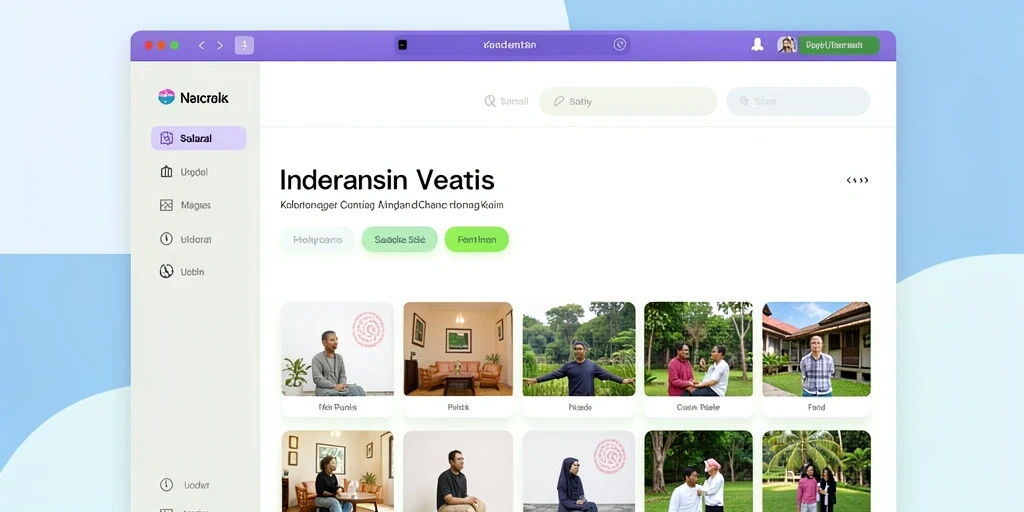 Tampilan antarmuka yang modern dan menarik.