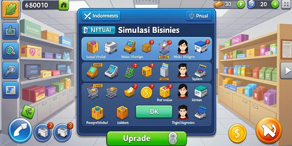 Tampilan menu utama yang intuitif dan menarik.