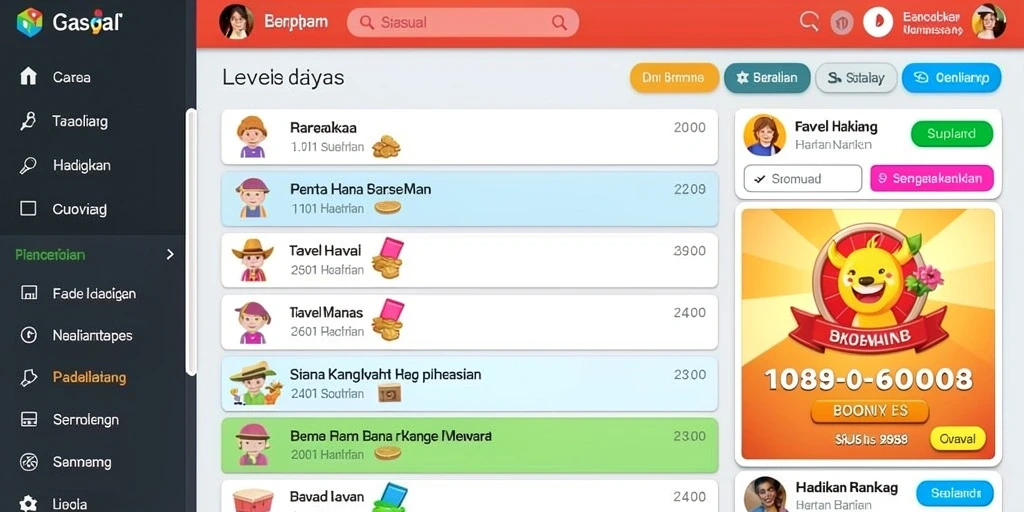 Tampilan antarmuka pengguna yang intuitif dan menarik.