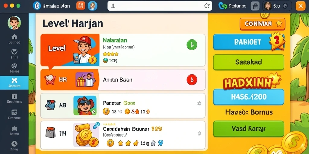 Tampilan antarmuka pengguna RAFFI777 yang modern.